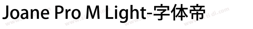 Joane Pro M Light字体转换